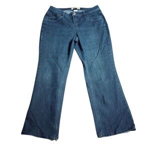 Just My Size JMS‎ Stretch Bootcut Jeans Jewel Wash Blue Plus Size 16W Short
